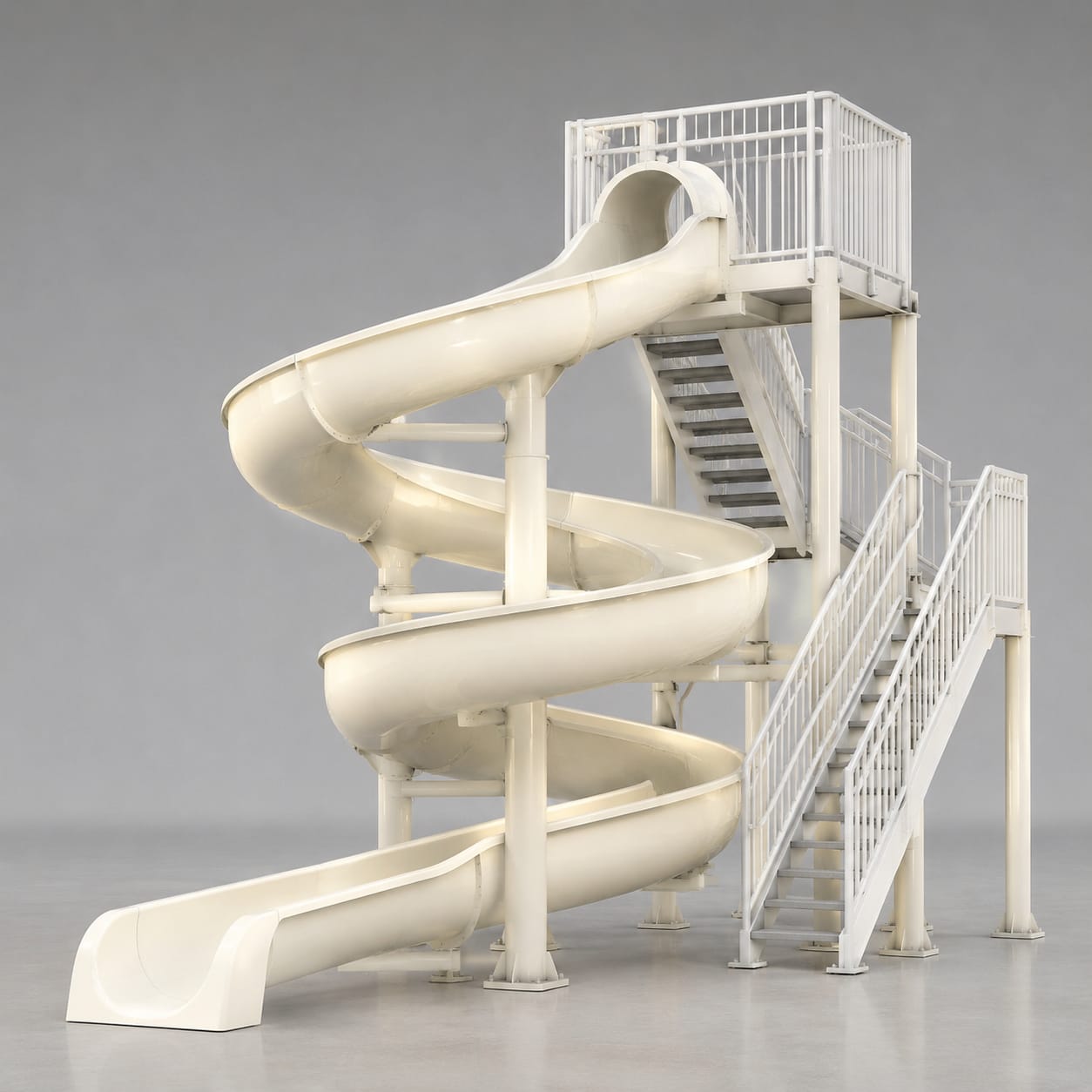 FRP モドゥラル ウォータースライド タワー